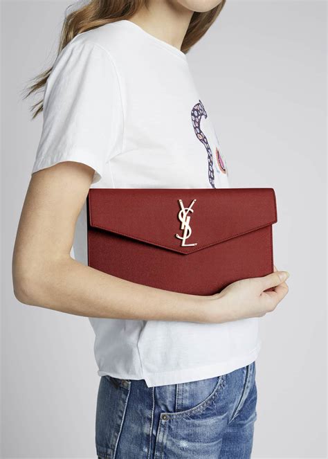 ysl velvet clutch|YSL monogram clutch.